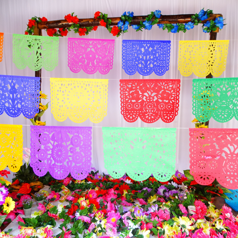 Mexican papel picado banners