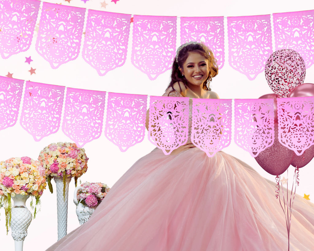 pink quinceanera decorations