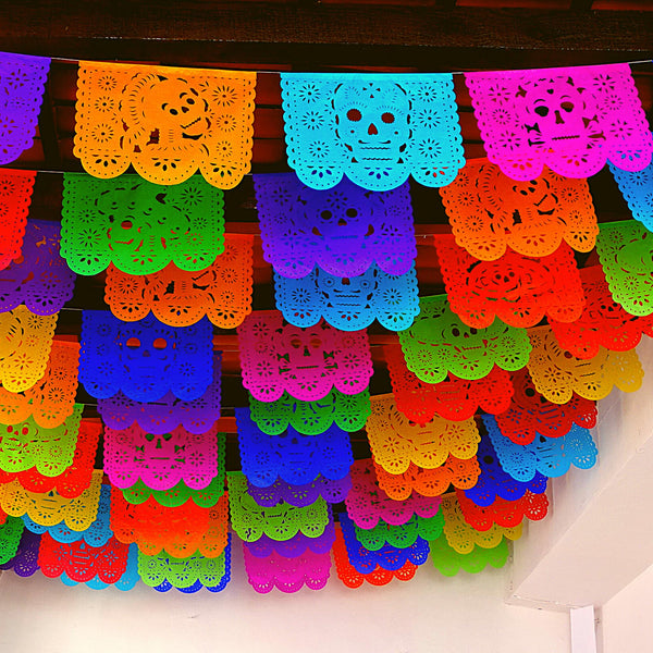 Día de Los Muertos Papel Picado Banner (5 Pack)